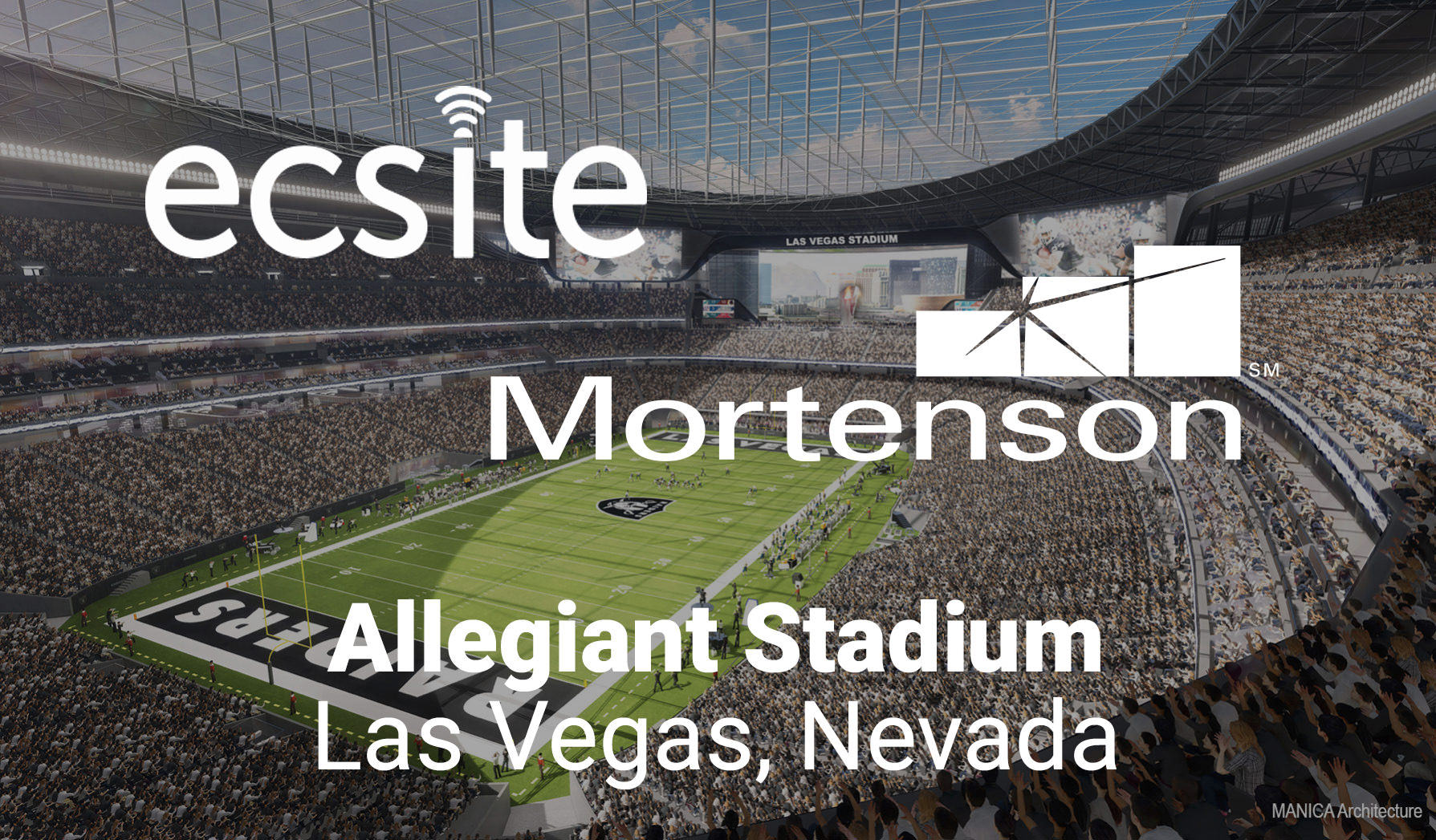 Featured image for “ECSite and Mortenson | McCarthy Partner at Allegiant Stadium”