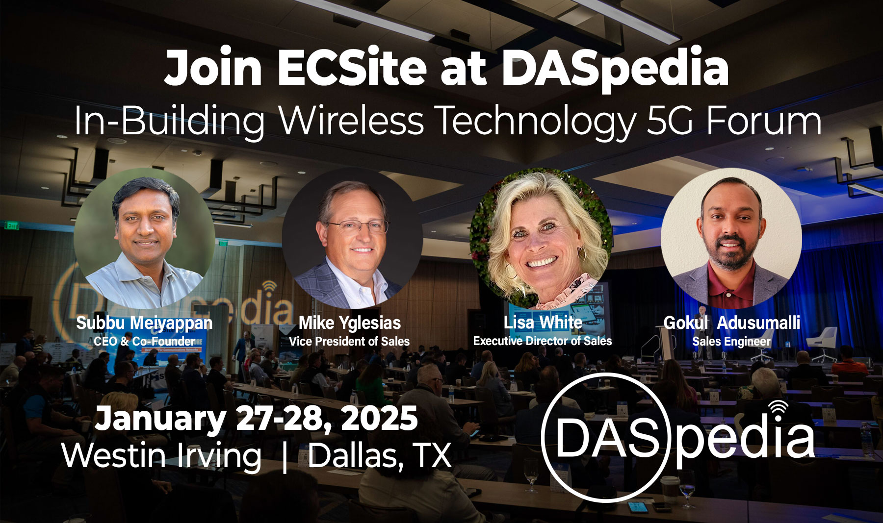 Featured image for “ECSite Joins the DASpedia 5G Forum in Dallas”